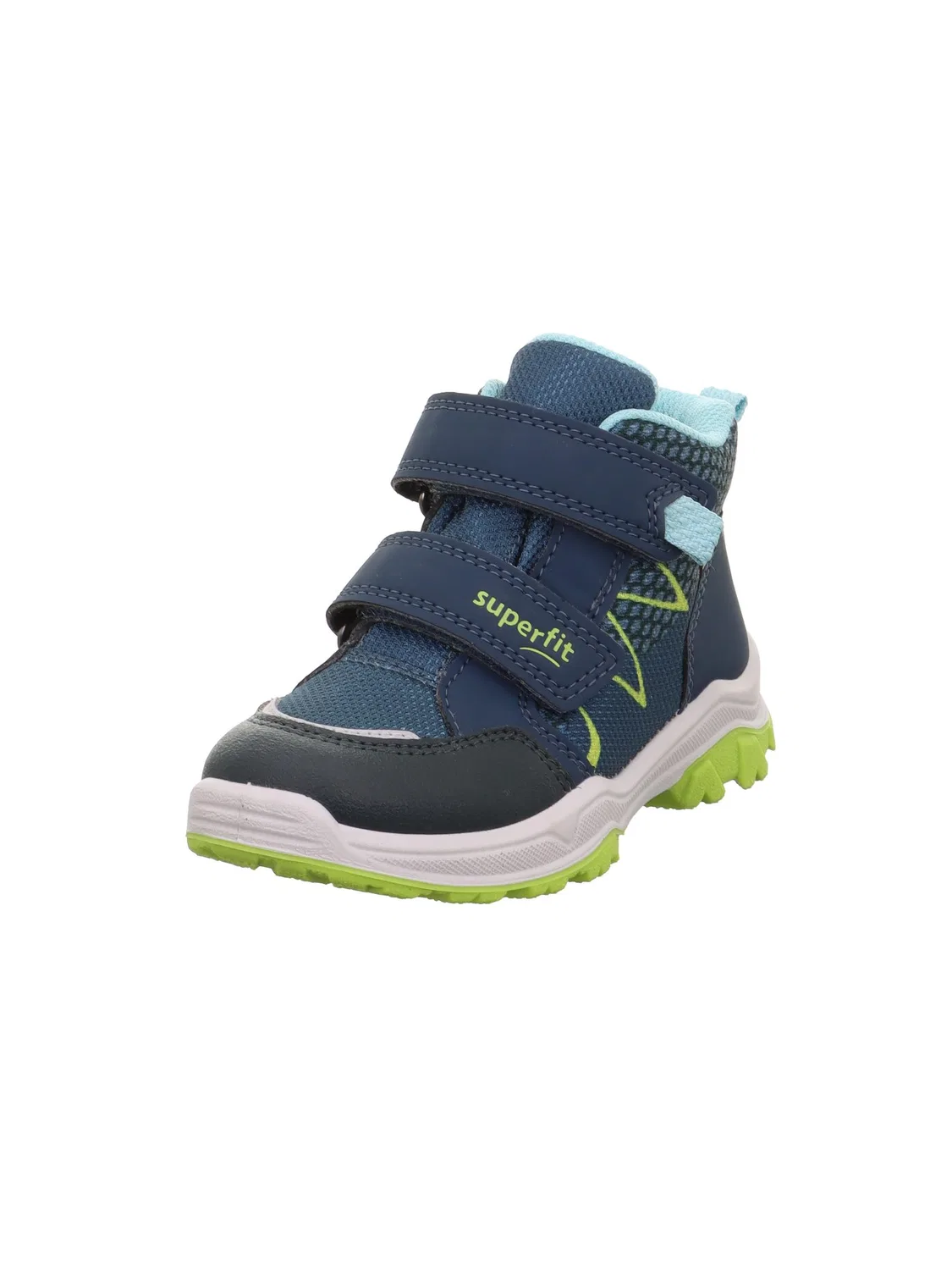 Детские кроссовки для мальчиков с мембраной Jupiter Leicht Gefütterte Gore-tex Superfit, Blue Light Green 8010