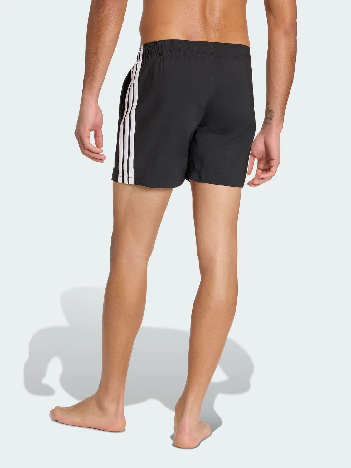 Плавки adidas с 3 полосками, 5 дюймов, Regular, черный — фото 3