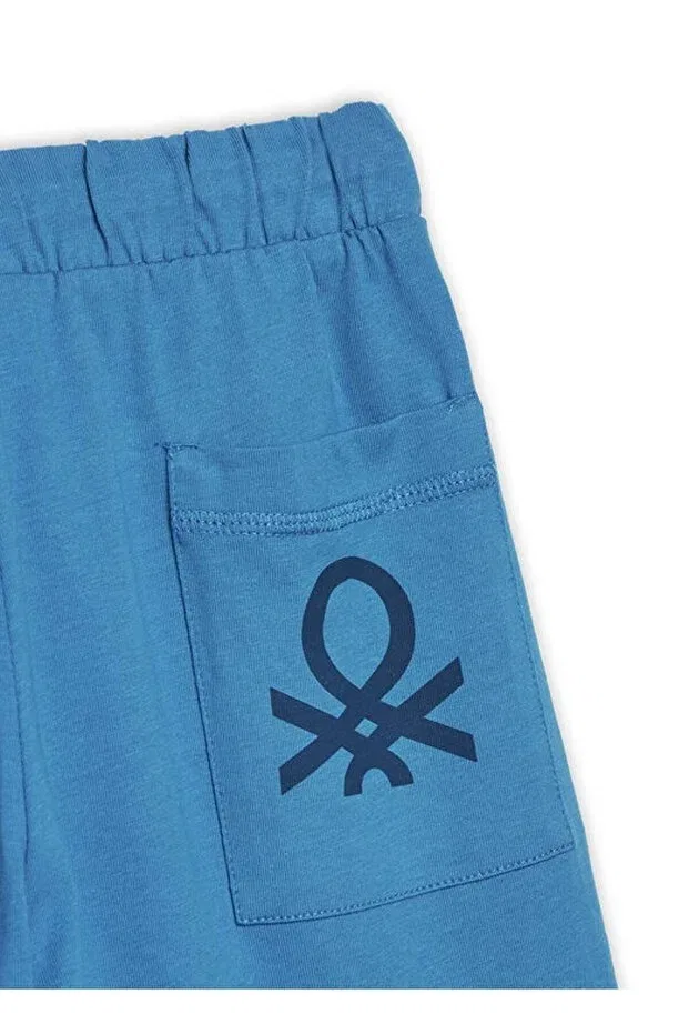 Детские шорты для мальчиков с принтом United Colors Of Benetton, Blue — фото 3