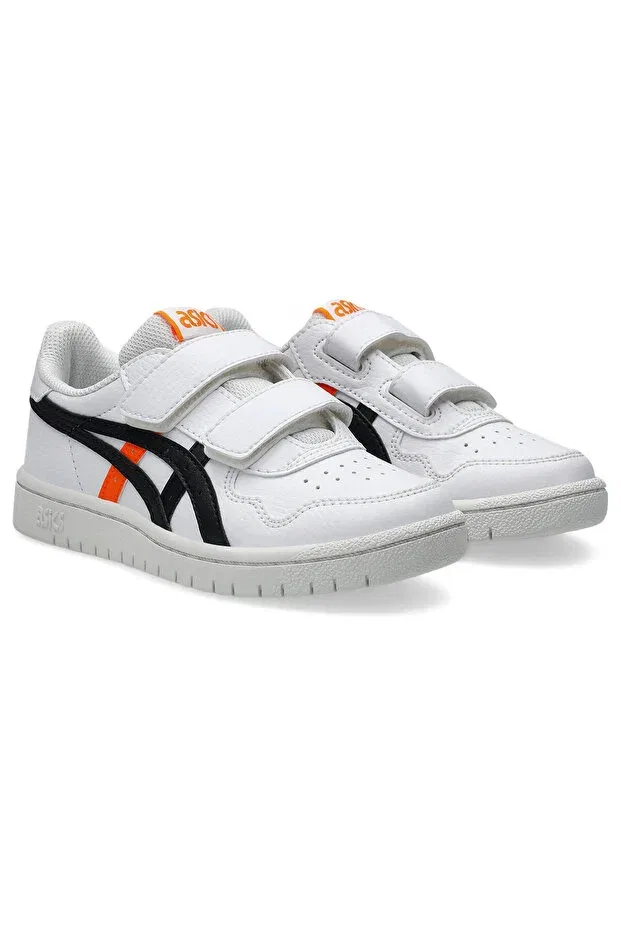Детские спортивные кроссовки для девочек с липучкой Asics, White — фото 3