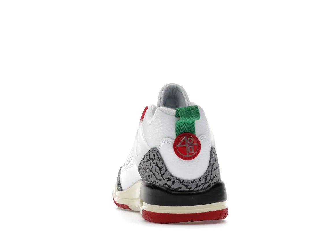 Детские кроссовки Lifestyle Jordan Spizike Low Jordan, White/Coconut Milk/Black/Varsity Red — фото 4