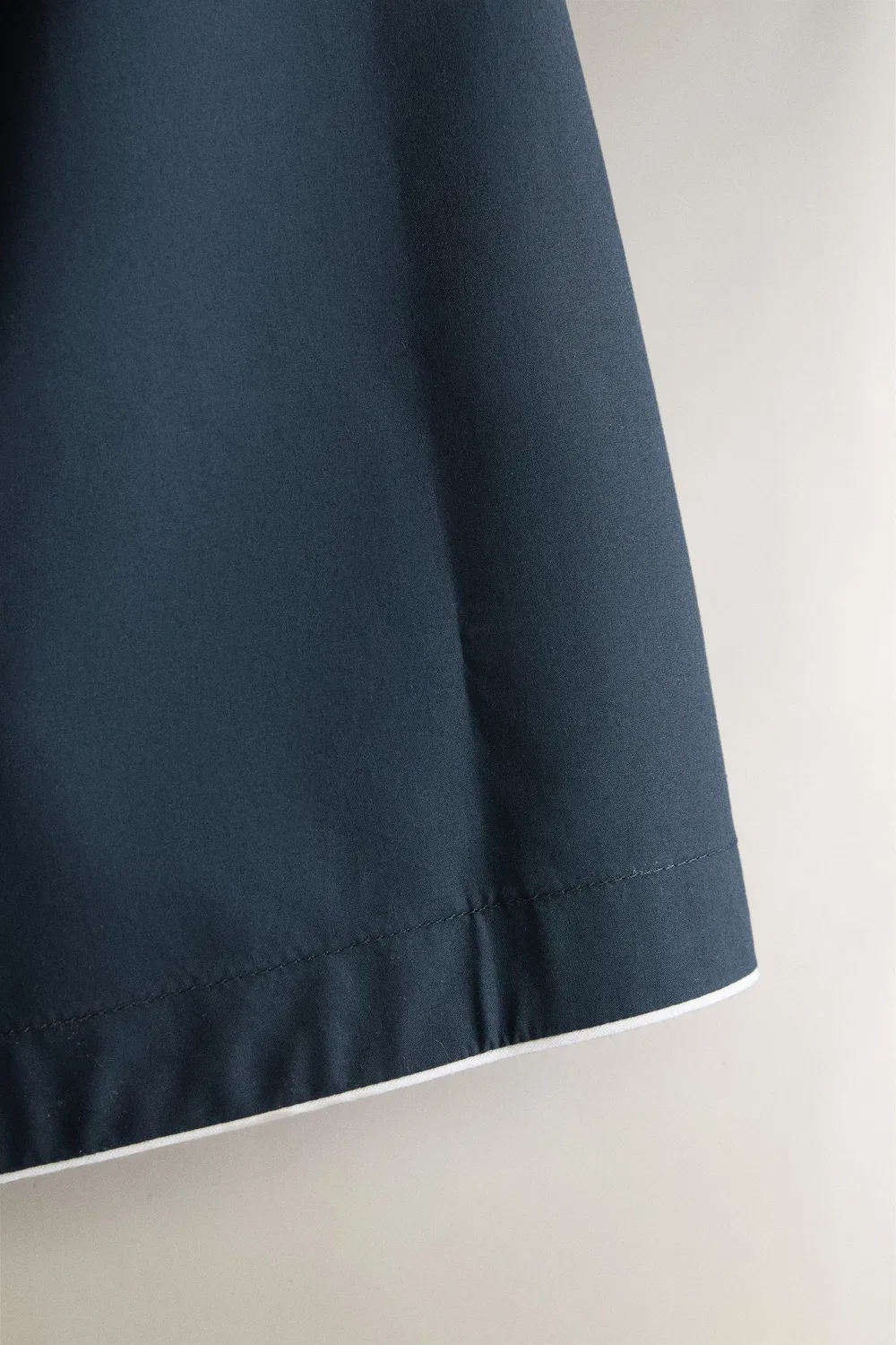 Обычные хлопковые шорты ZARA, Navy blue — фото 3