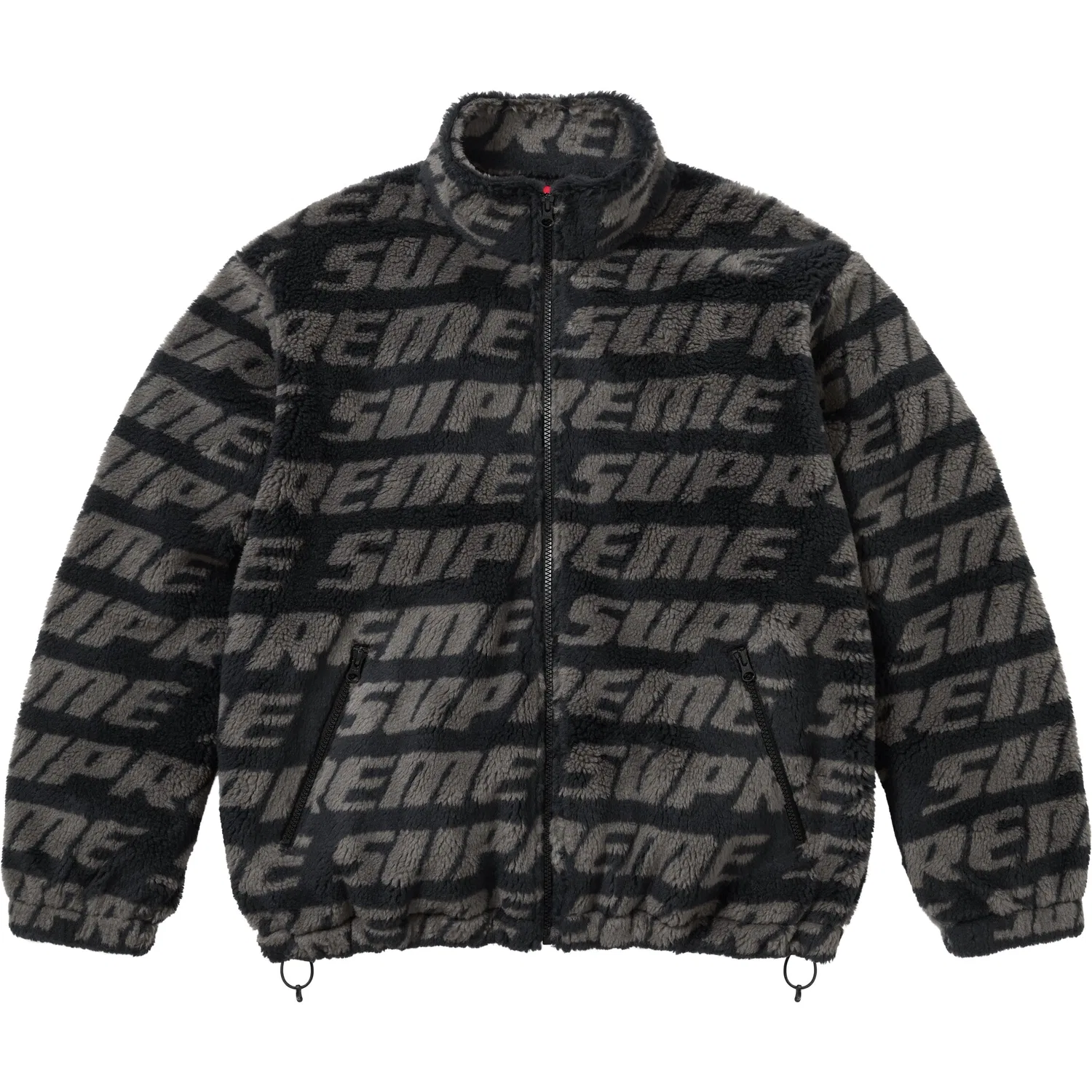 Унисекс куртка из бархата на молнии Supreme, Brown/Tan — фото 3