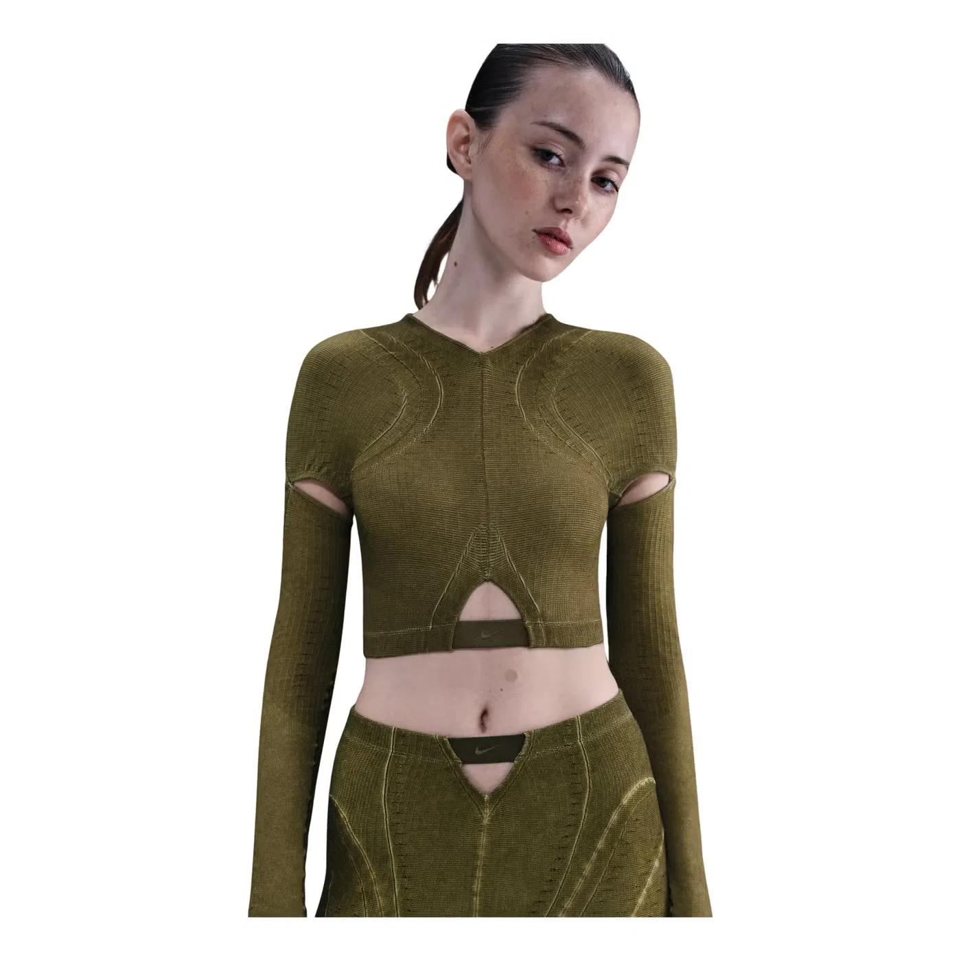 Топ Nike x KNWLS Ghost, оливковый