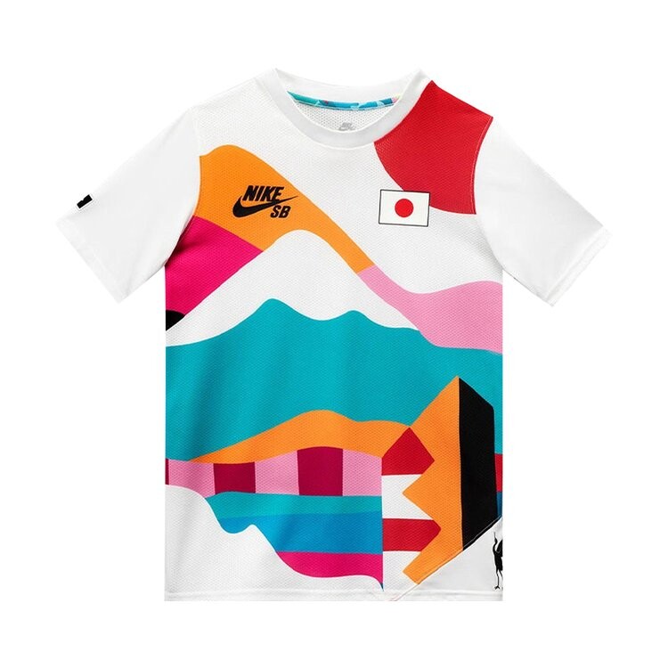 

Толстовка Nike SB x Parra Japan Federation Kit Crew Jersey 'White/Black', белый
