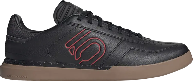 Кроссовки Adidas Five Ten Sleuth DLX 'Black Scarlet Gum', черный — фото 2