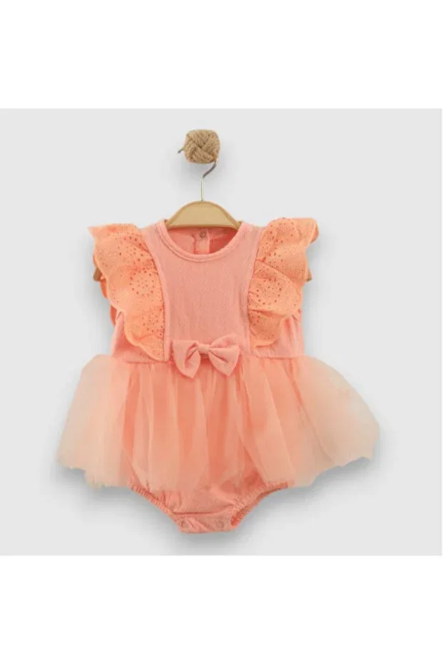 Детское платье для девочек с вышивкой Luvvera baby girl kids tutu detail ruffle bow body Necix'S, Pink — фото 2