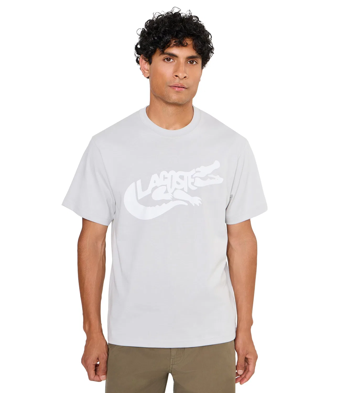 Классическая футболка с графическим изображением крокодила Lacoste, Patisson