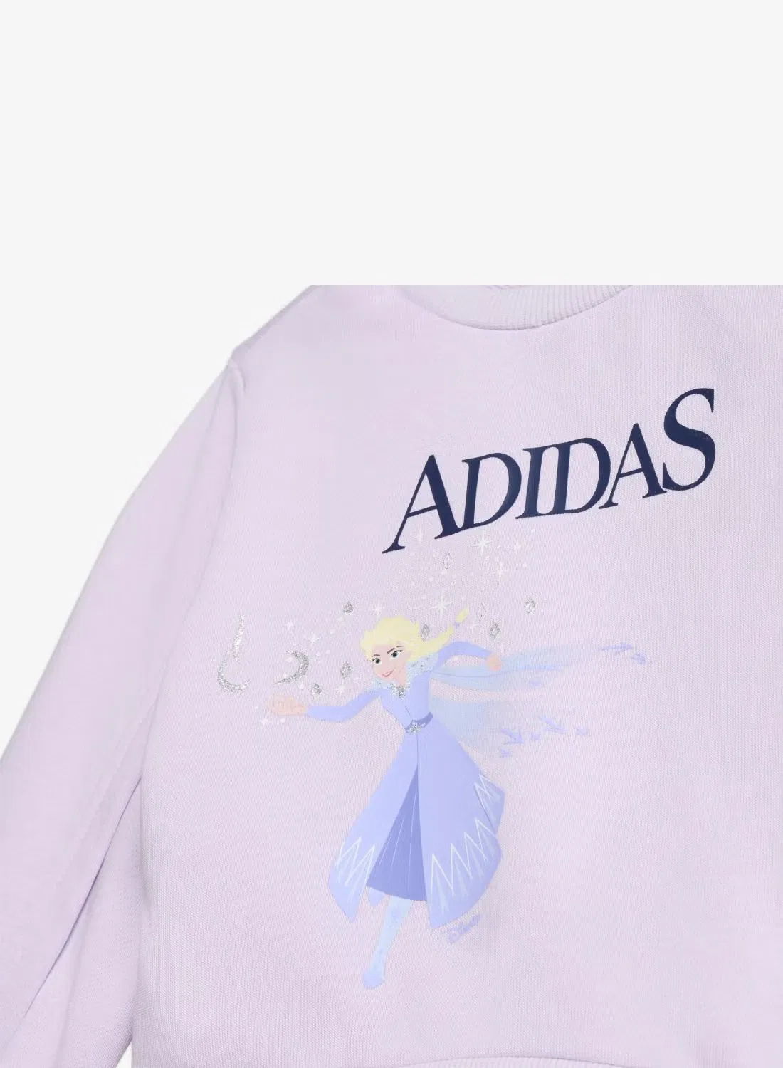 Комплект спортивный с принтом Disney Frozen Adidas, лавандовый — фото 3