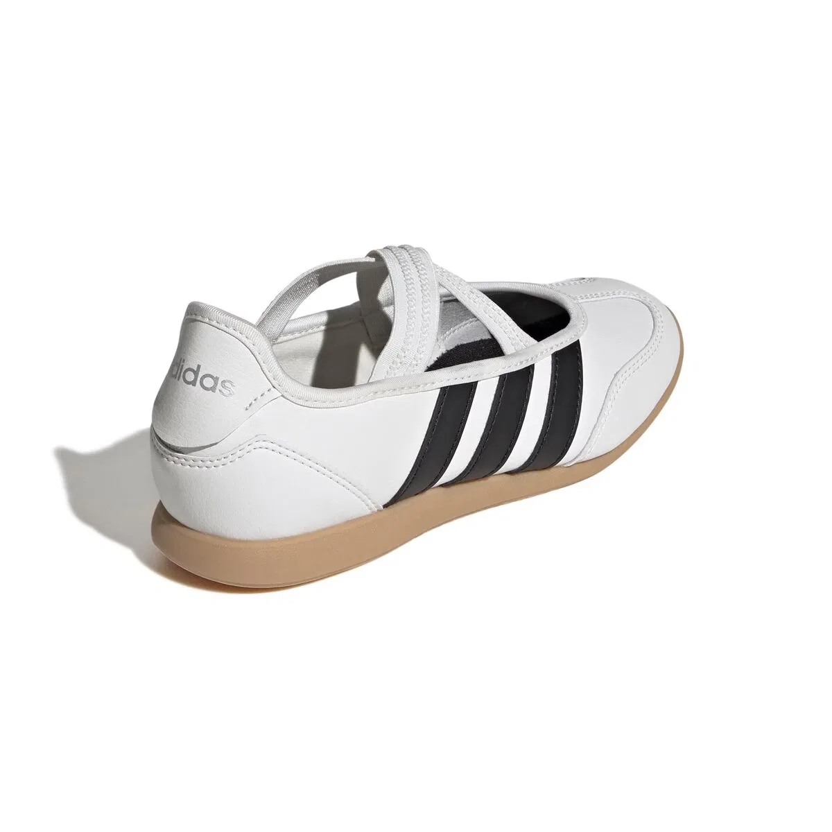 Детские туфли-лодочки для мальчиков с ремешком Adidas, Core White / Core Black / Silver Metallic — фото 4