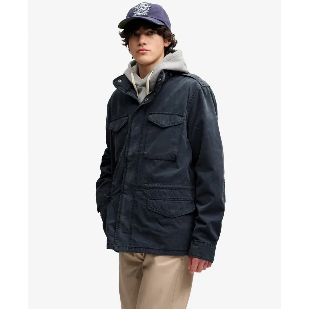 Мужская куртка из хлопка M65 Superdry, Grey — фото 4