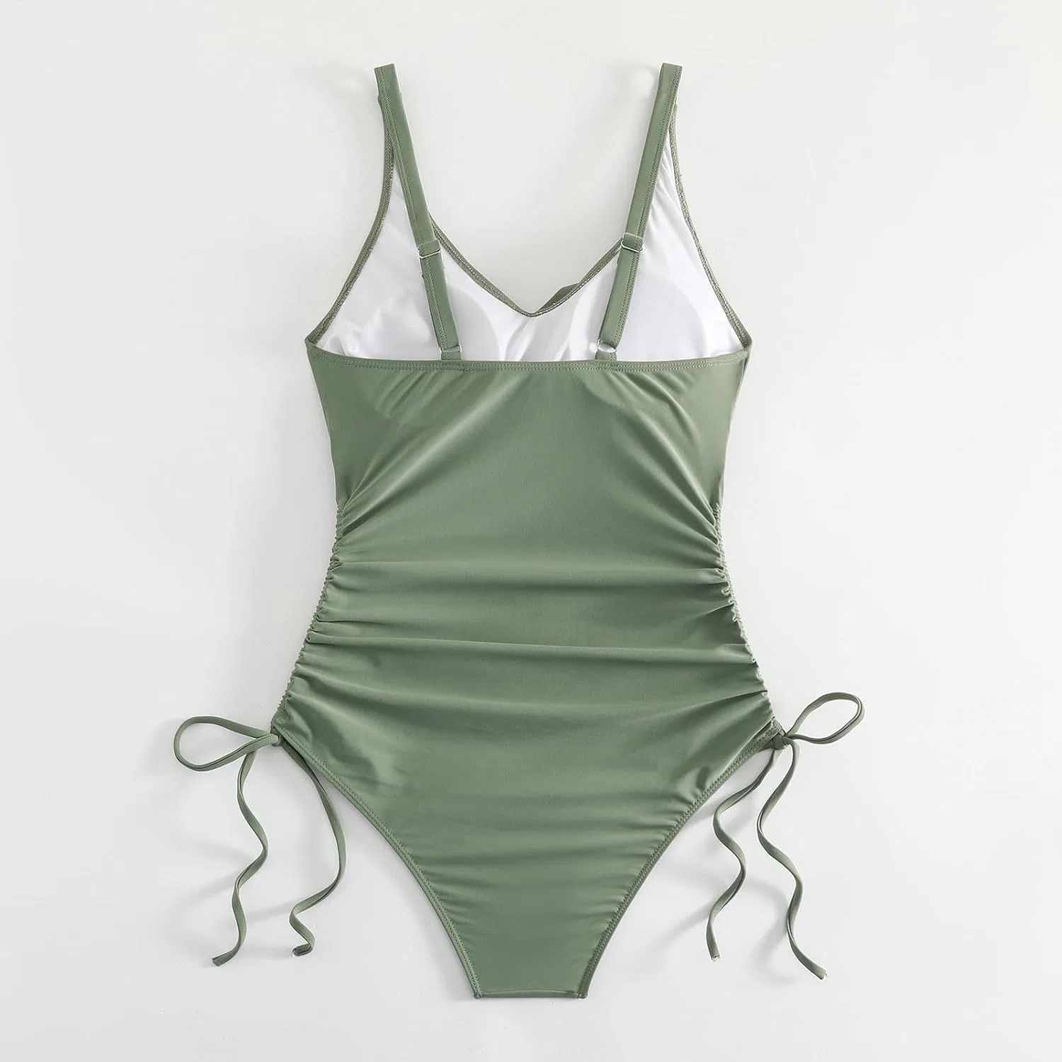 Женский слитный купальник с утяжкой живота Athletic, Green — фото 4