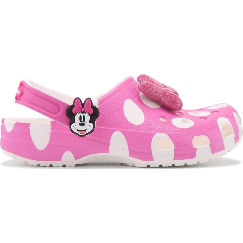 Детские классические сабо Minnie Mouse Crocs, Pink Dots — фото 2