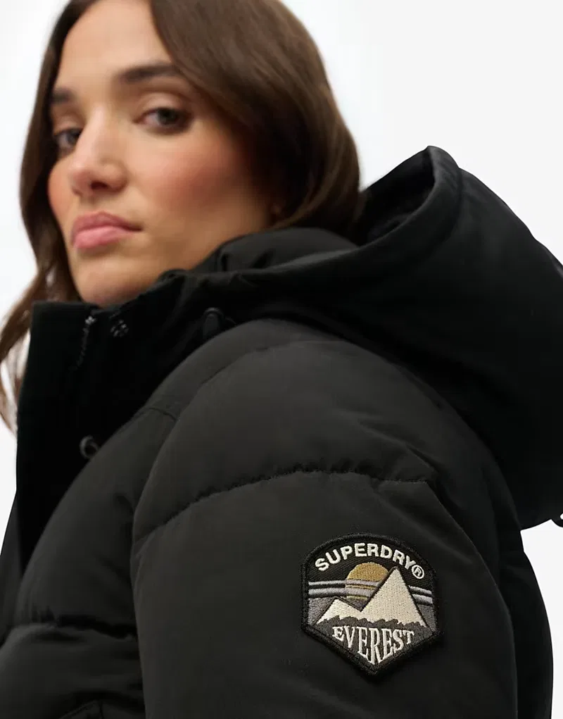 Куртка-бомбер Superdry Everest, черный — фото 4