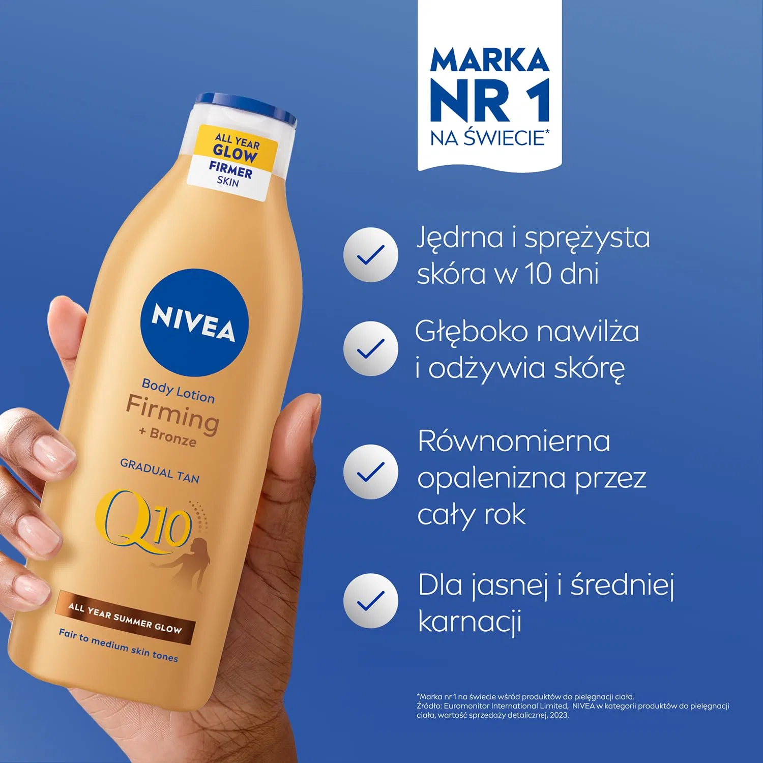 Лосьон для тела укрепляющий NIVEA Q10 + Bronze 400 мл, набор 2 шт
