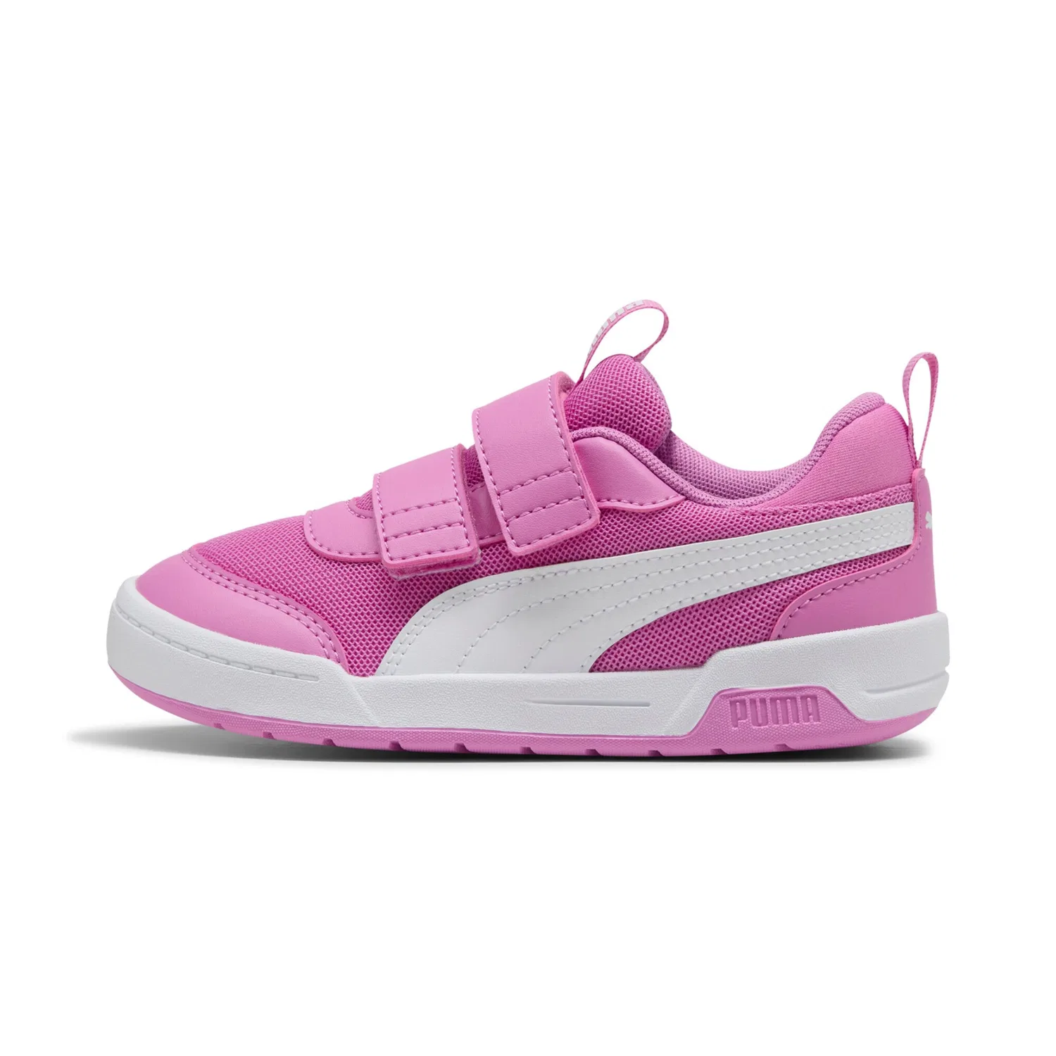 Детские текстильные кроссовки с клеверным замком PUMA, Mauve Pop/White — фото 2