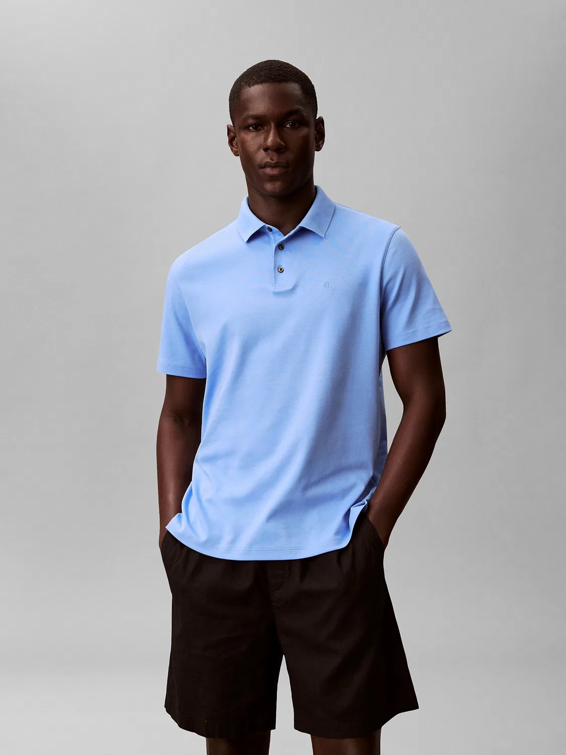 Рубашка Calvin Klein небесно-голубого цвета — фото 2