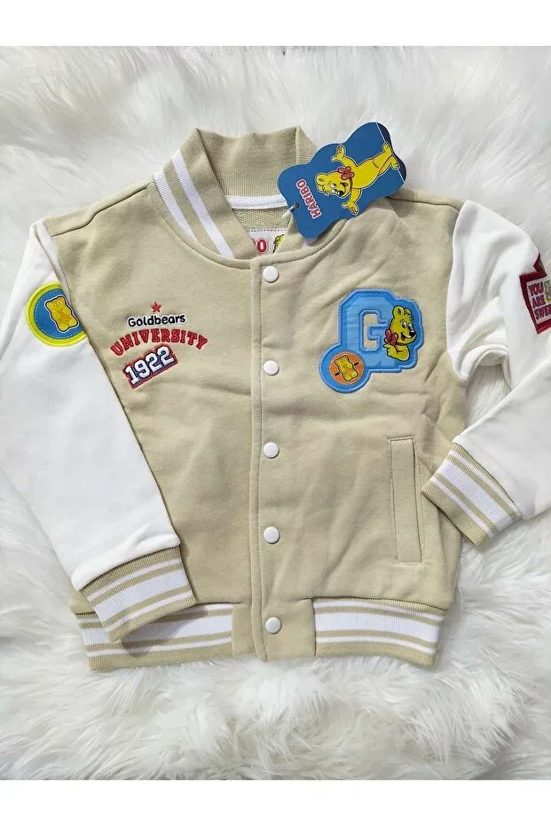 Детский жакет для девочек хлопковый Basics Mayakids, Beige