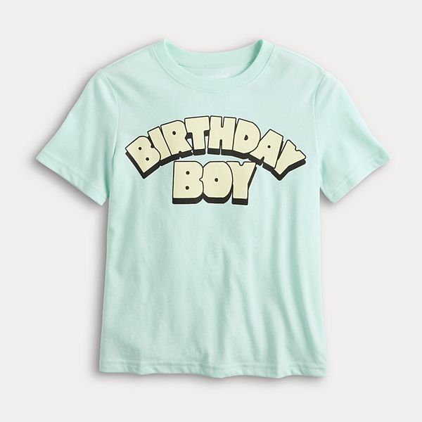 

Футболка с принтом для мальчиков 4-12 лет Jumping Beans, Blue Birthday Boy