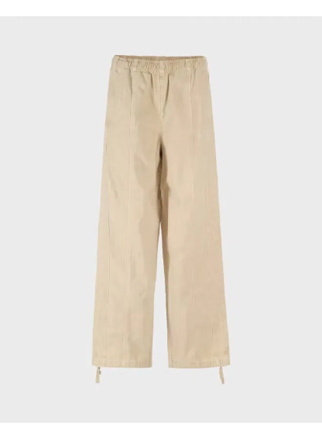 Брюки с вышивкой и полосками Zara, хаки