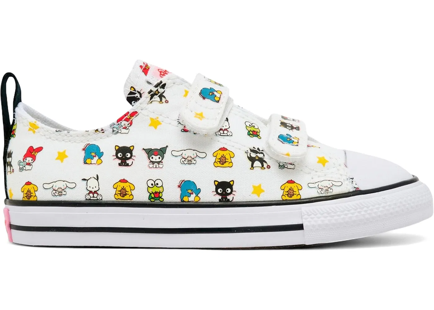 Детские кеды Converse Chuck Taylor All Star Ox, White/Black/Pink