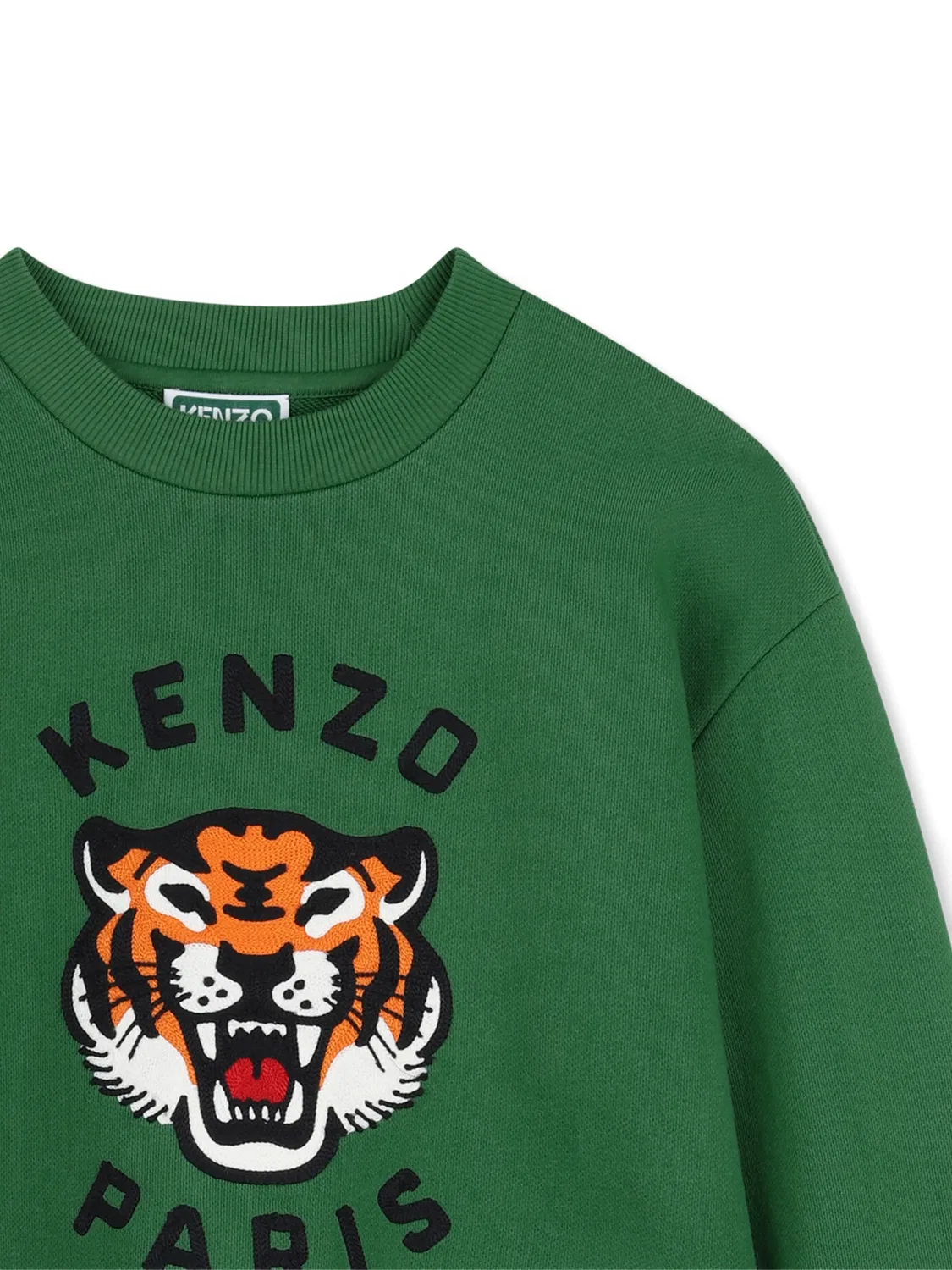 Kenzo Свитшот с тигровым мотивом зеленый — фото 2