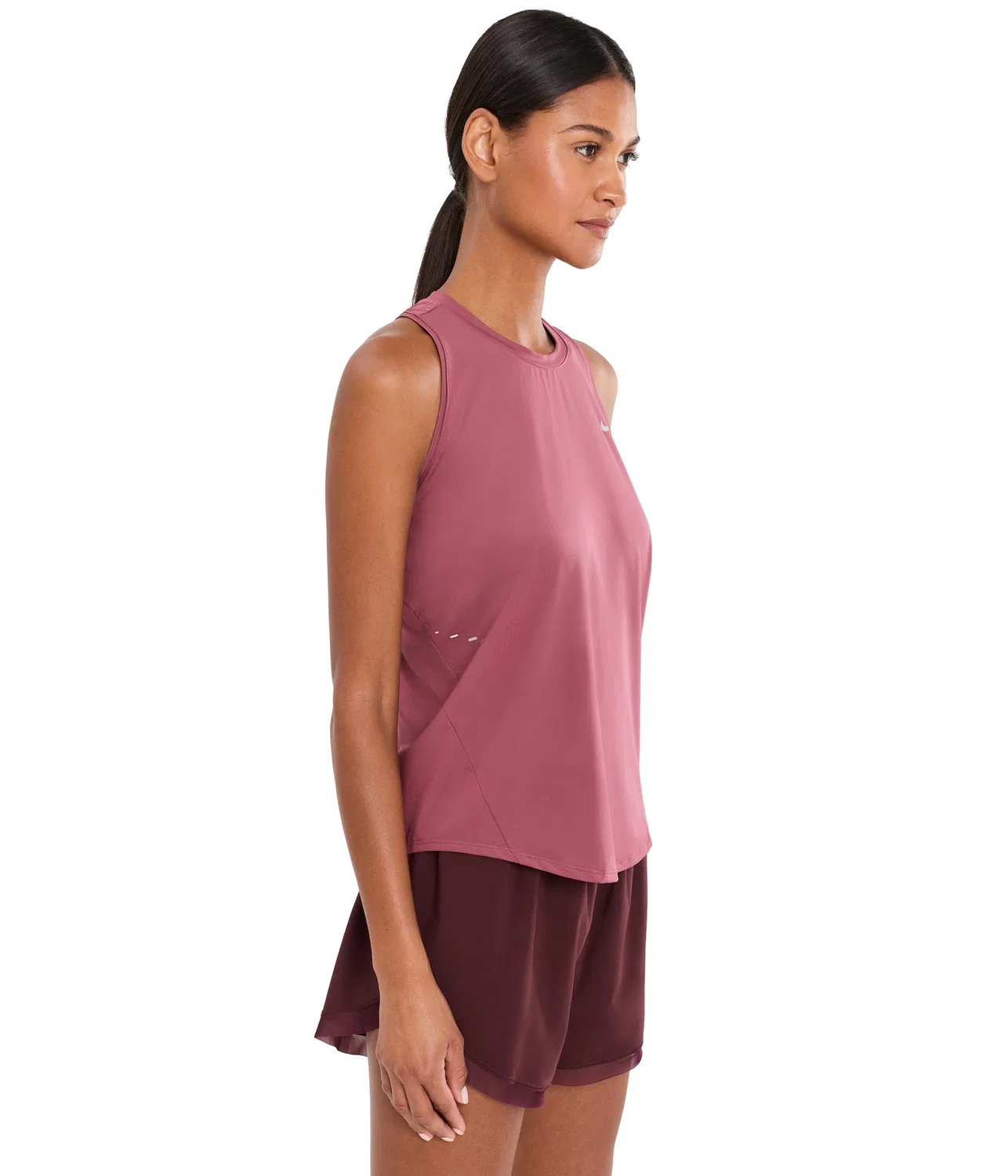 Топ-майка стандартная Swift Dri-FIT Standard Tank Nike, Pink Smoke/Reflective Silver — фото 3