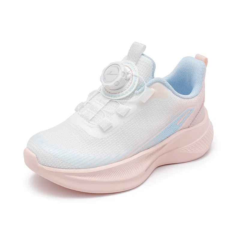 Детские кроссовки тканевые White Pink WARRIOR