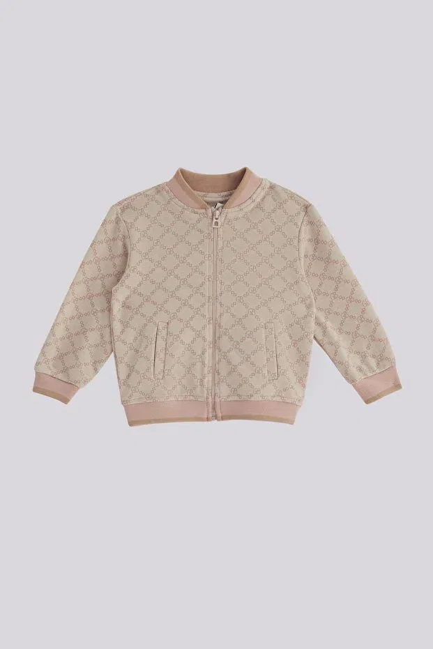 Детские свитшот для девочек с принтом Bg Store Baby Girl Patterned Tracksuit Top Gb Baby, Patterned