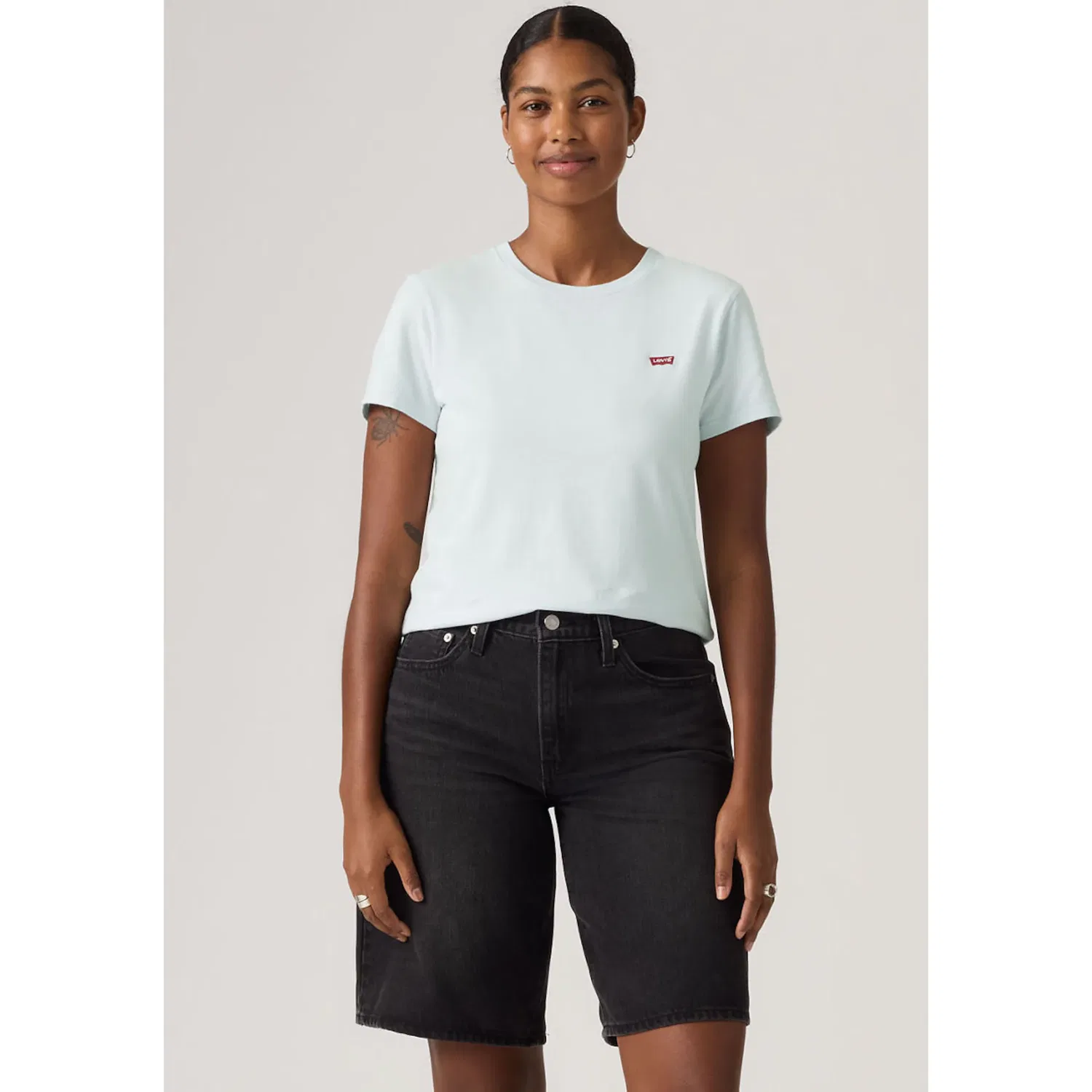 Женская облегающая хлопковая футболка Levi's, Country Air Cotton — фото 2