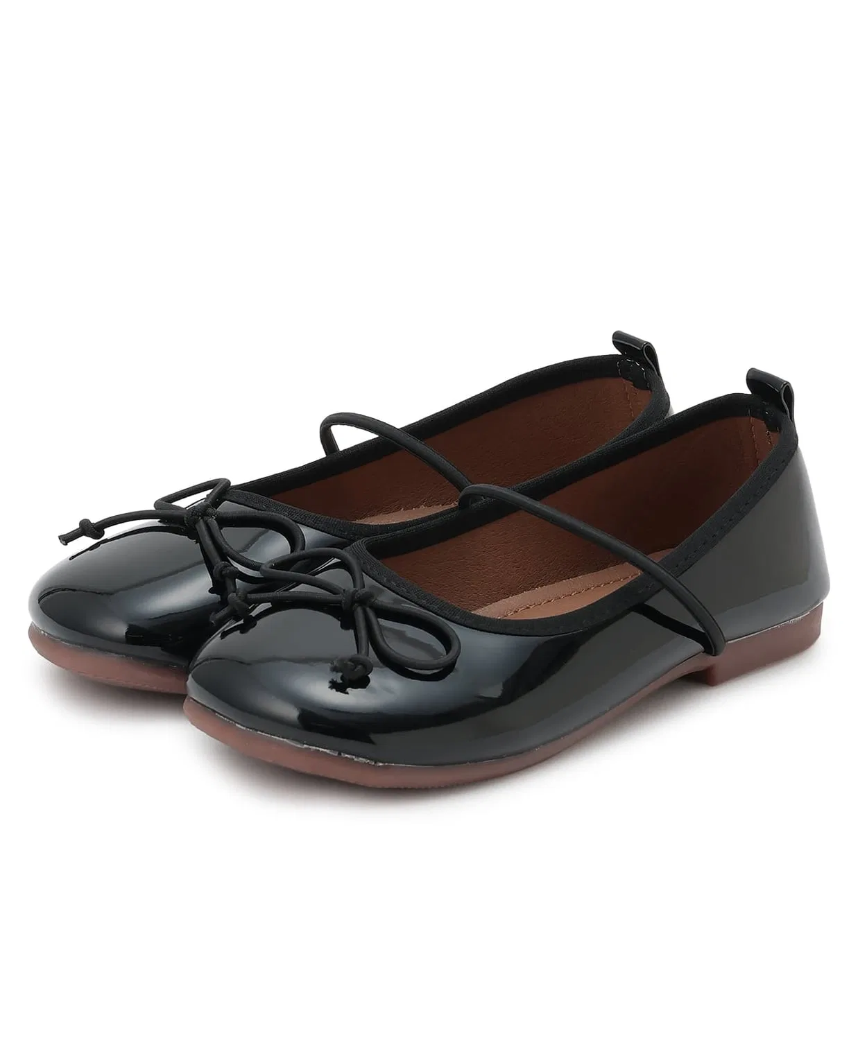 Детские балетки с бантом Lycee mine, Black