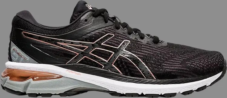 

Кроссовки wmns gt 2000 8 narrow 'black rose gold' Asics, черный