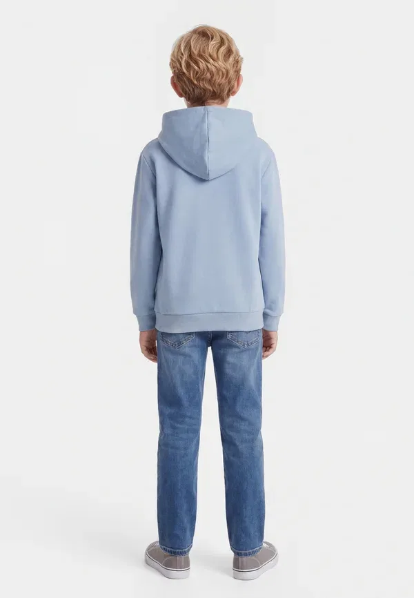 Худи с капюшоном из хлопка и полиэстера Sweat regular fit Name It, Ashly Blue, синий — фото 2
