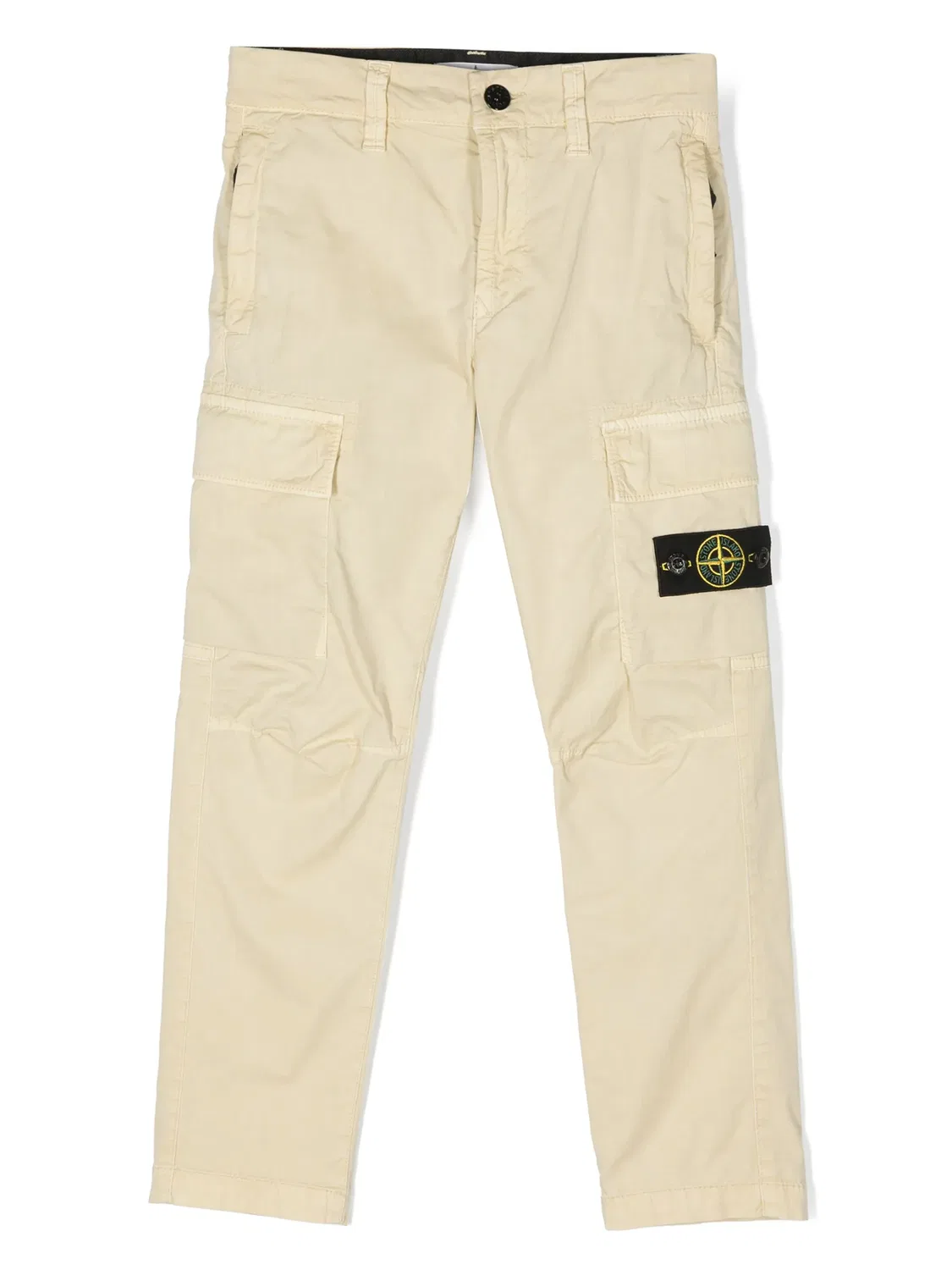 Stone Island Узкие брюки-карго светло-бежевого цвета