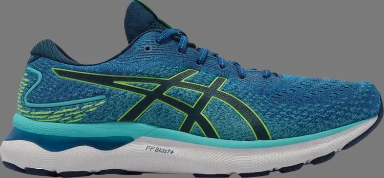 

Кроссовки gel nimbus 24 4e extra wide 'lake drive' Asics, синий