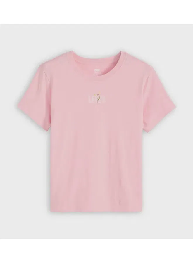 Футболка с принтом и вышивкой Gr favorite tee Levi'S, розовый