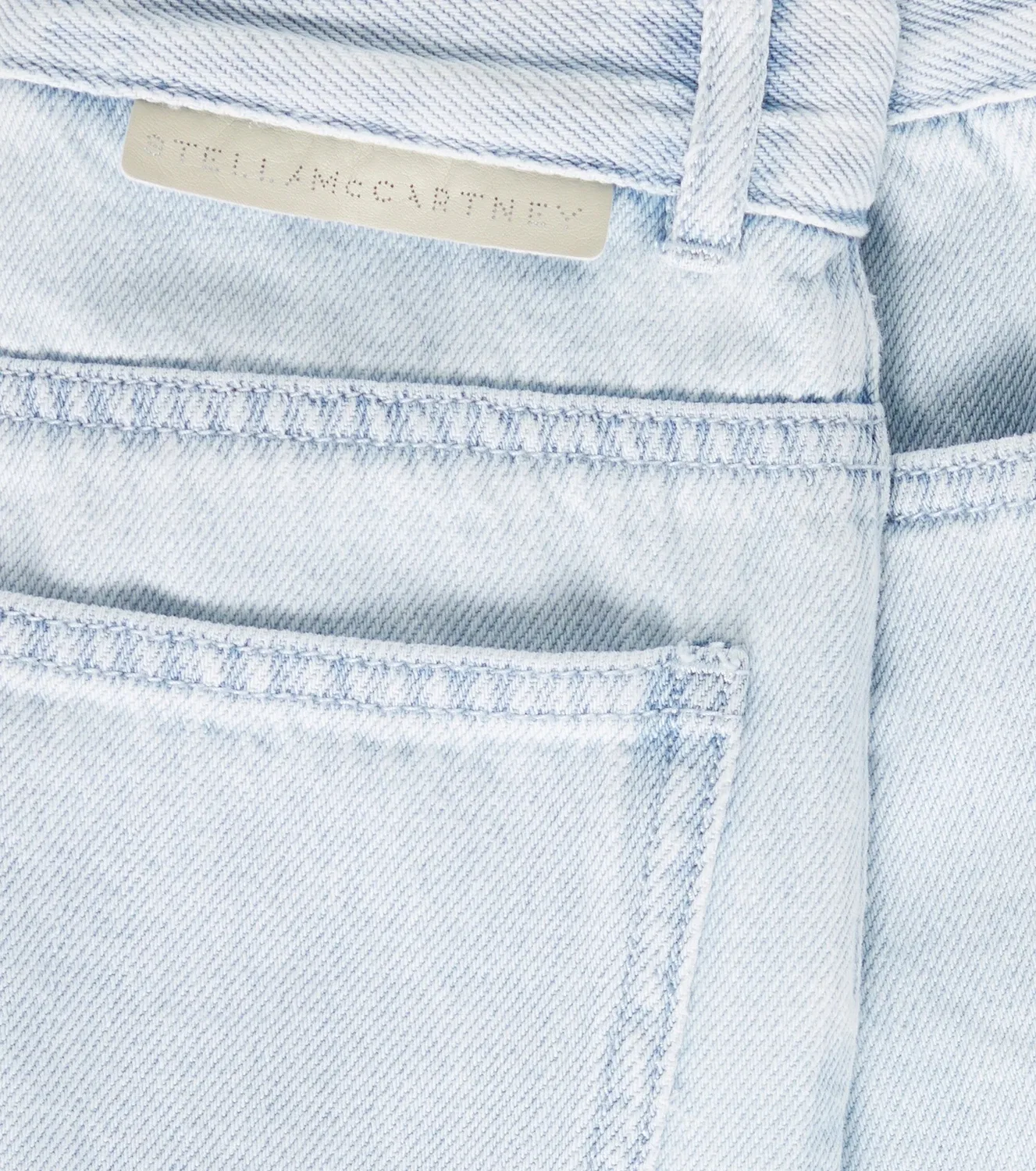 Джинсовые шорты с вышивкой Stella Mccartney Kids, синий — фото 3