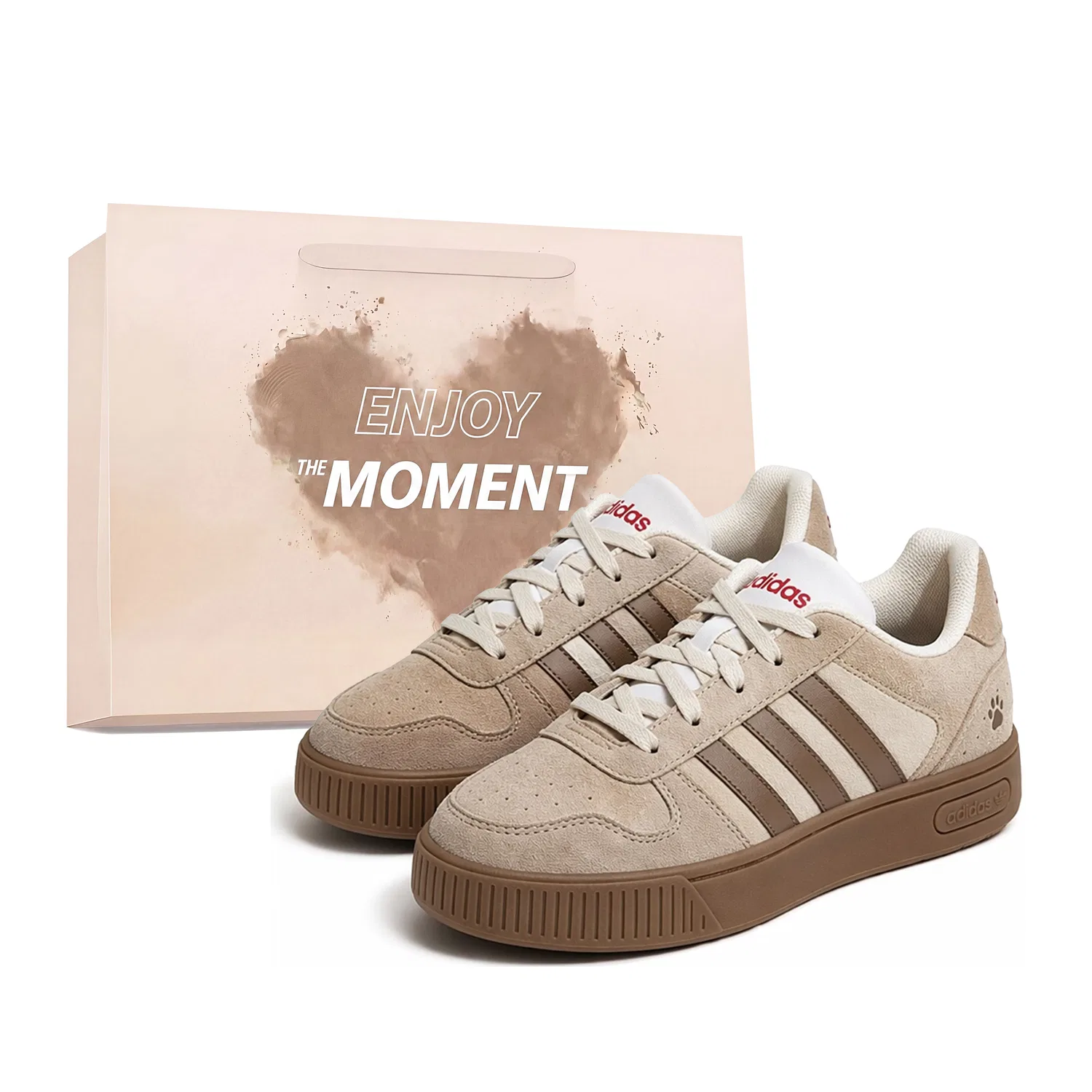 Кеды скейтбордические детские с принтом D PAD Skateboard Shoes Adidas, Black Rice Brown