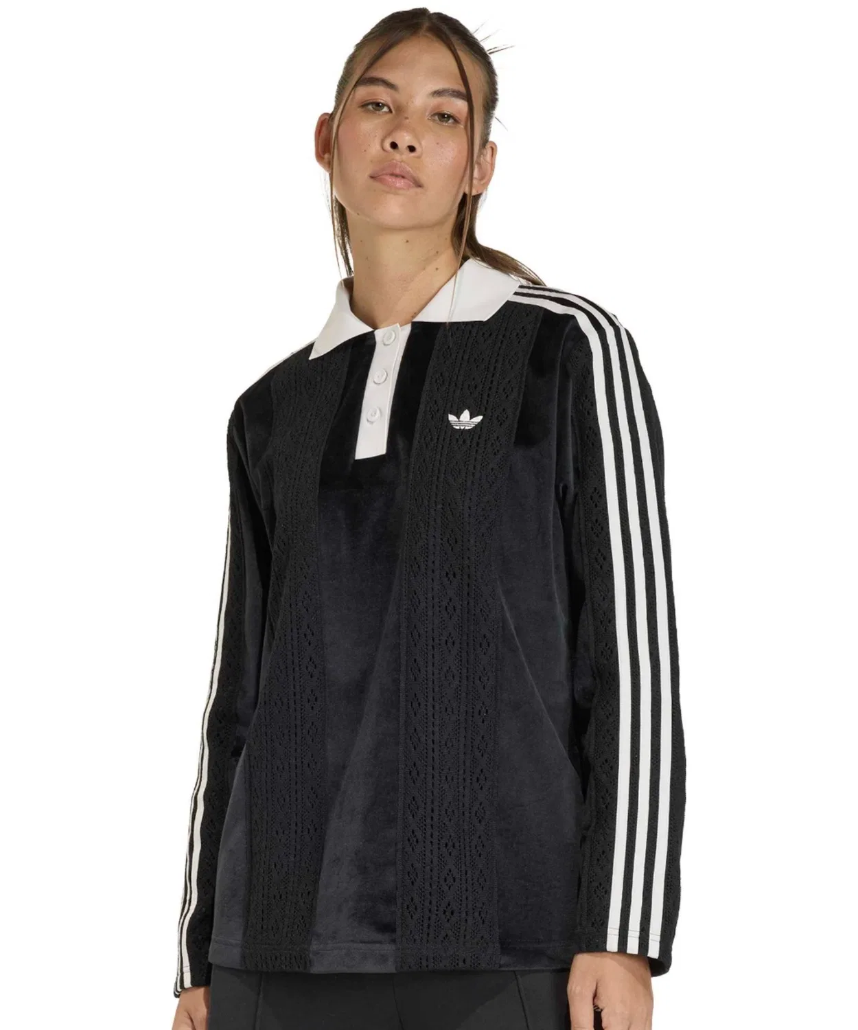 Женский лонгслив с длинным рукавомAdidas WINTERIZED LS JERSEY, Black