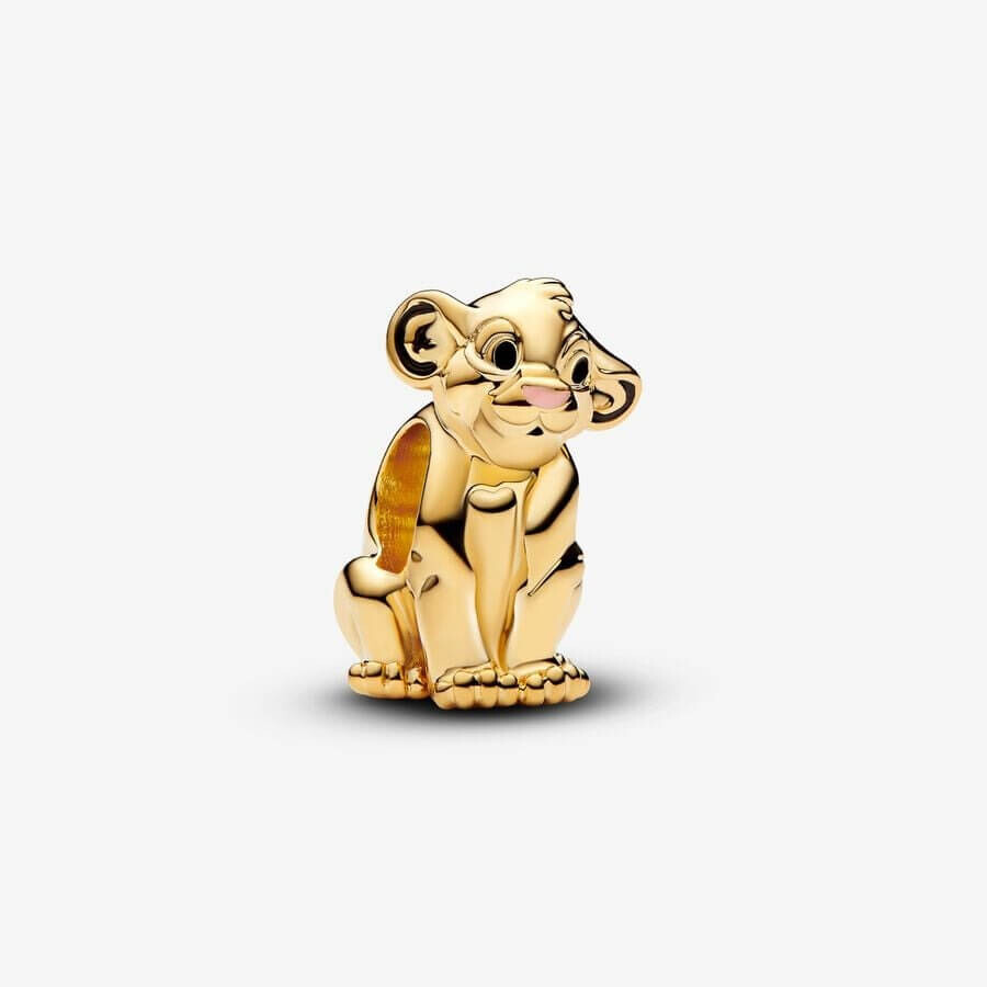 

Шарм Pandora x Disney The Lion King Simba, золото/черный
