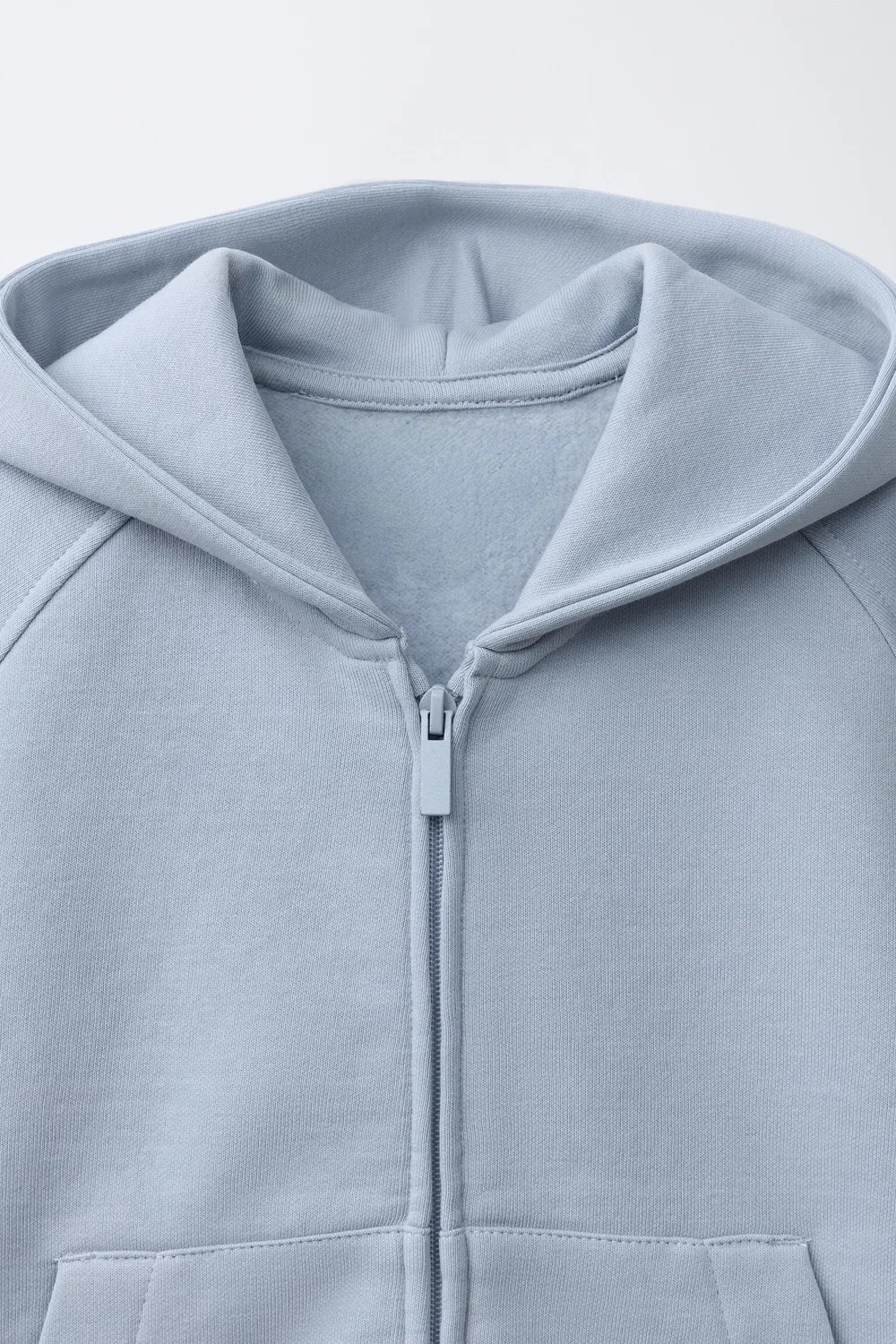 Плюшевая толстовка ZARA, Light Blue — фото 3