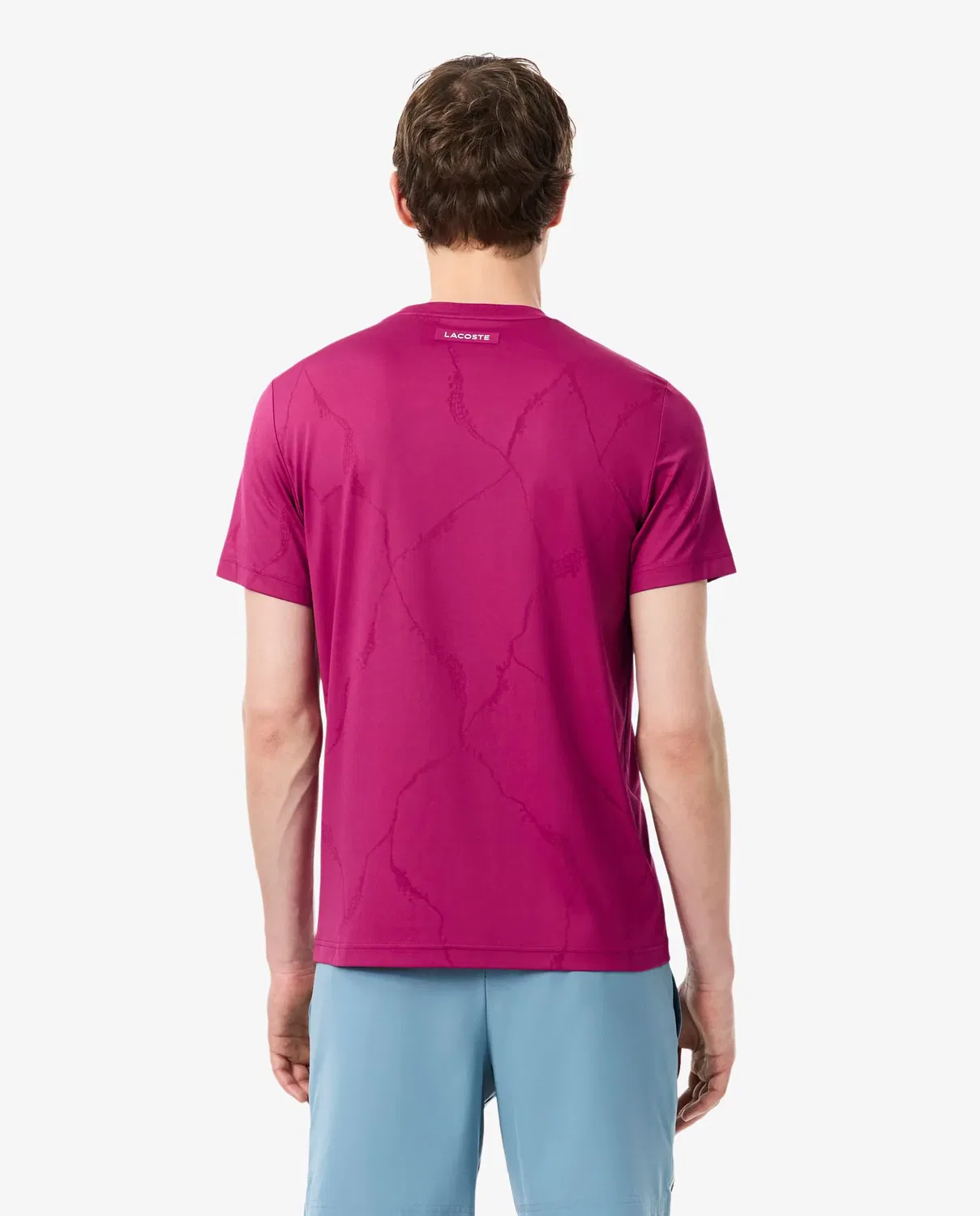 Мужская футболка с принтом Lacoste, Rosa — фото 2