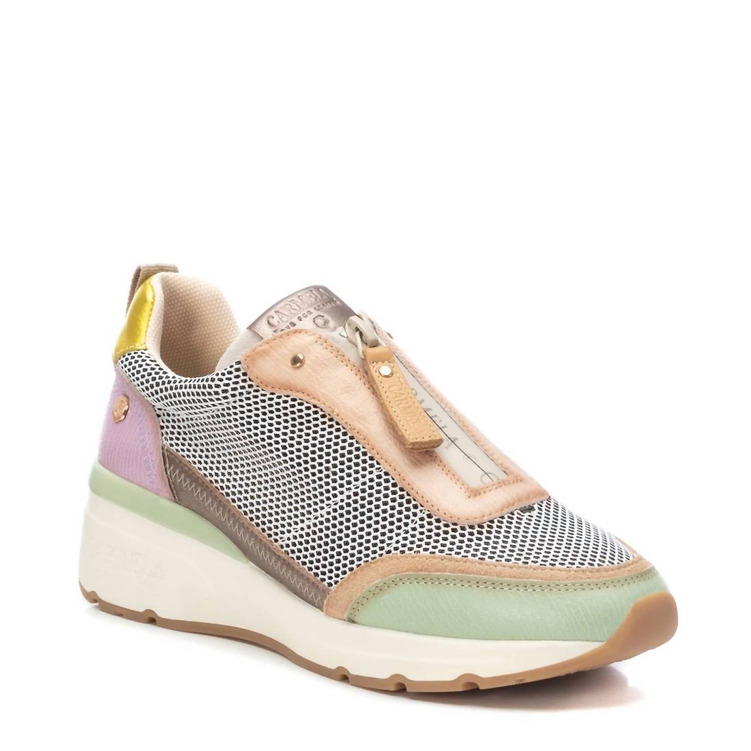 Женские кожаные кроссовки Trainers в цвете аква Xti, Aqua — фото 2