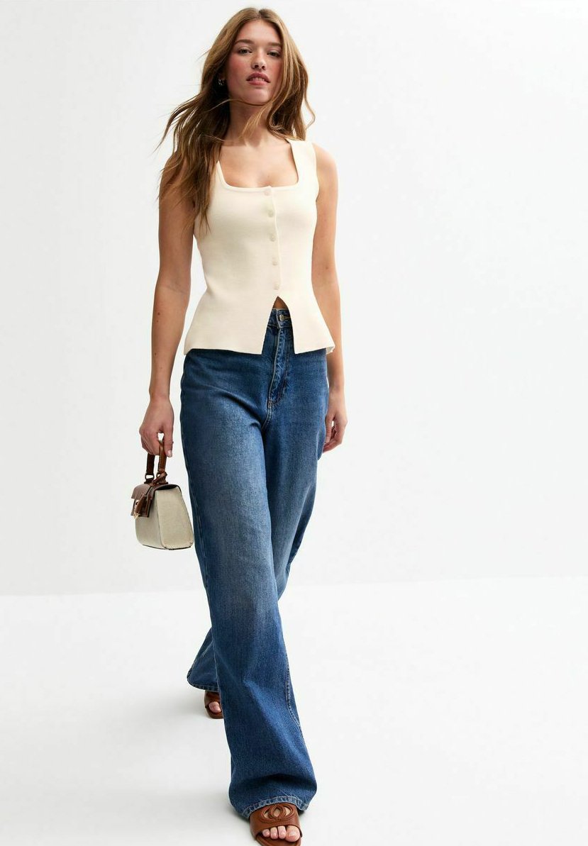 

Жилет COMPACT SQUARE NECK New Look, кремовый