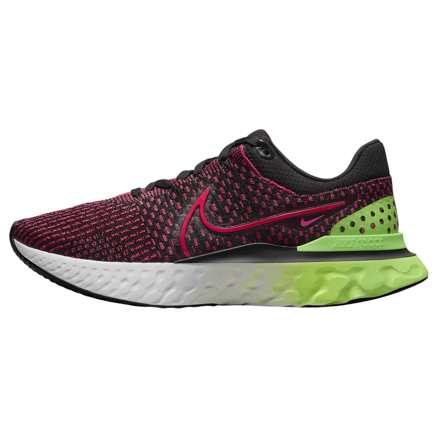 

Кроссовки Nike React Infinity Run Flyknit 3, черный/красный/зеленый