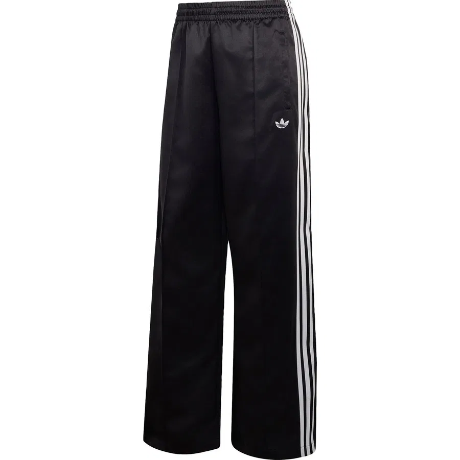 Штаны спортивные свободного кроя из атласа с принтом Satin SST Loose adidas Originals, Черно-белый — фото 3