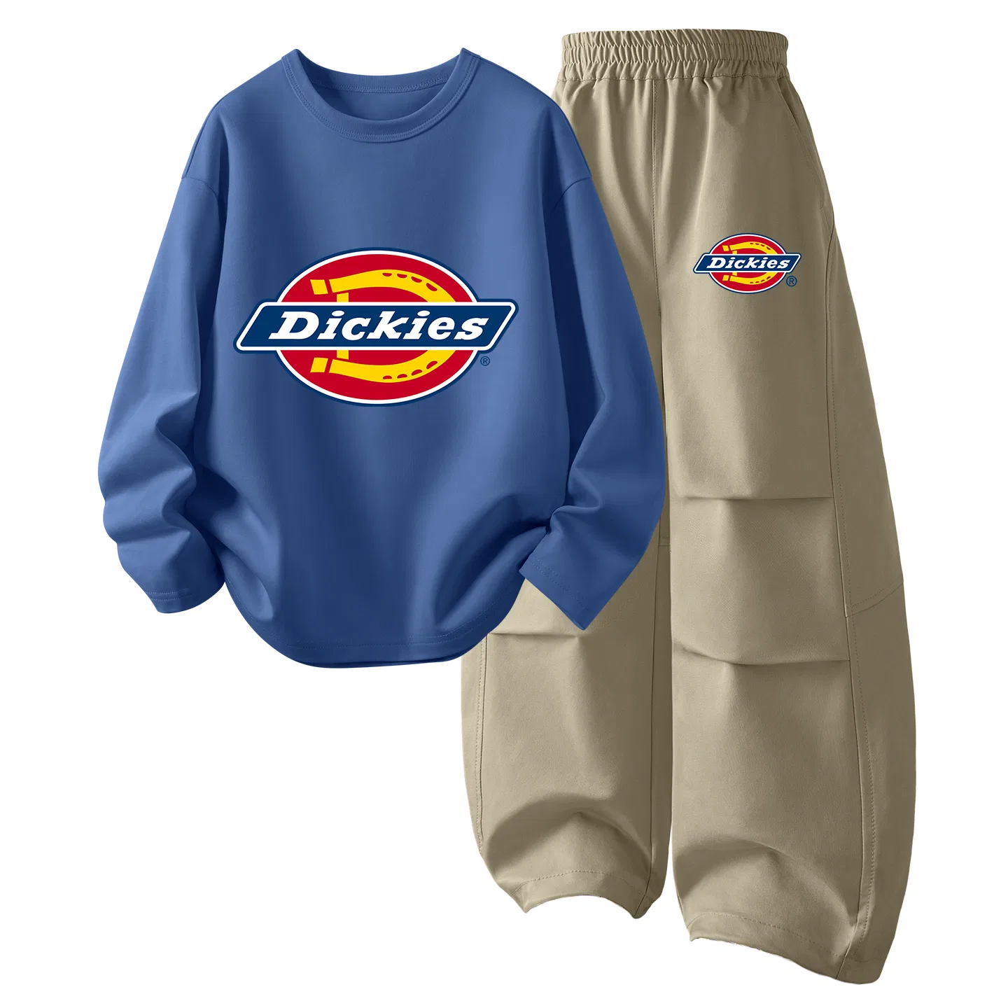 Детский спортивный костюм с принтом Dickies, Gray Blue