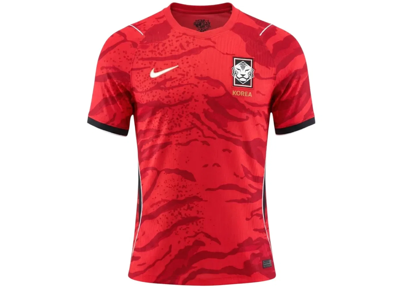 Мужская футболка с принтом Korea 2026 Stadium Home Nike, цвет Global Red/Black/White/Club Gold