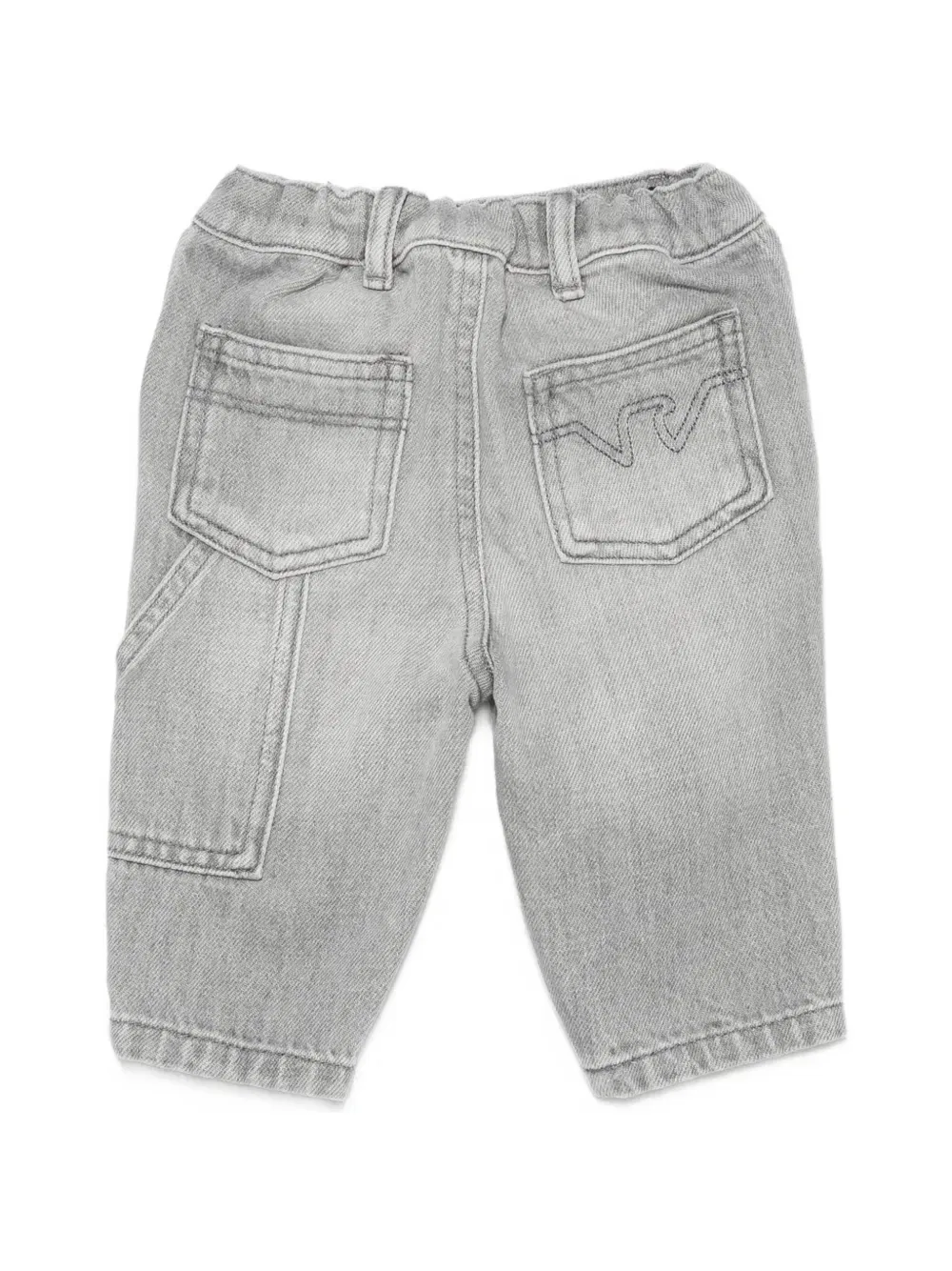 Джинсы с эластичным поясом Emporio Armani Kids, серый — фото 2