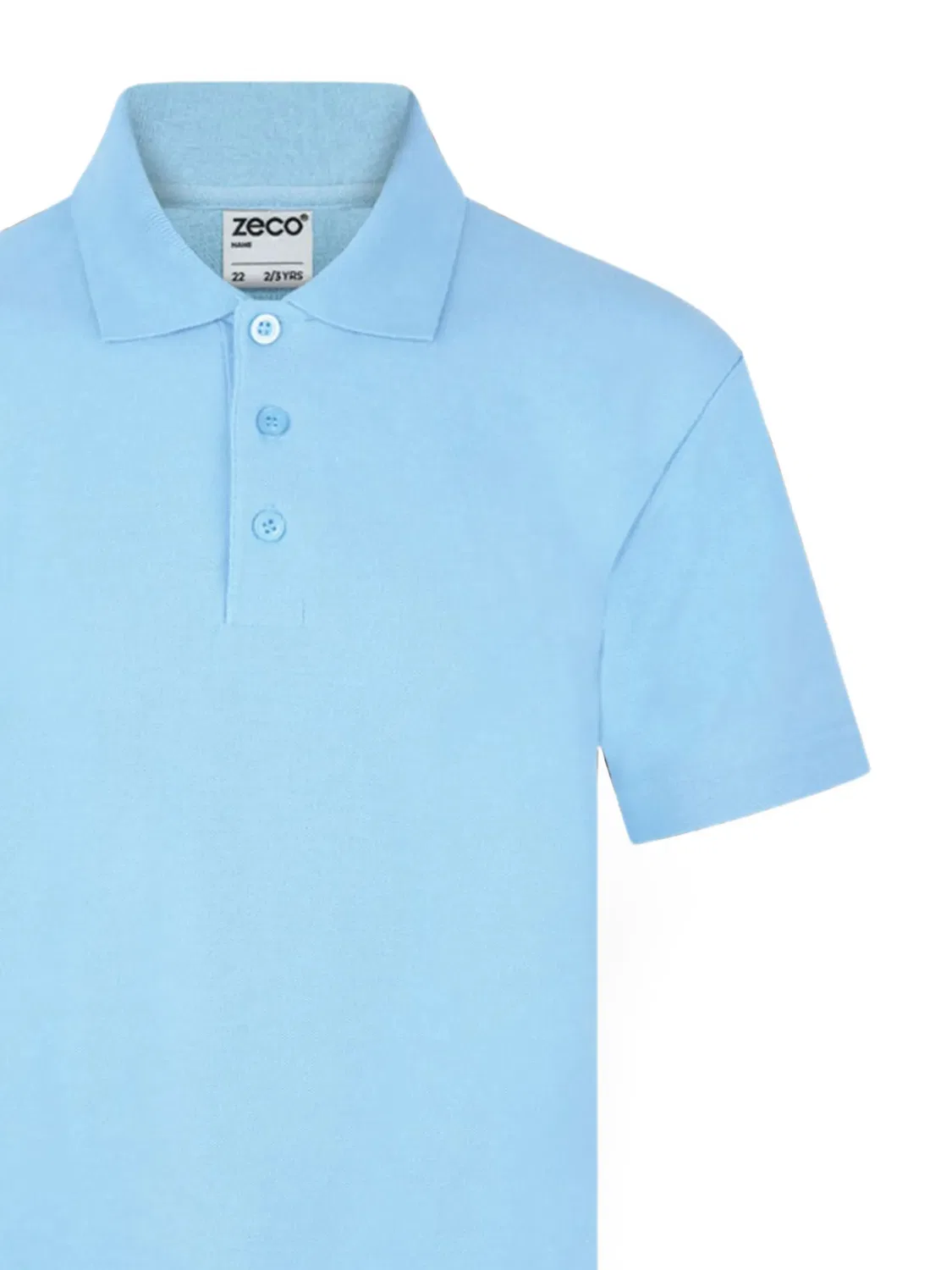 Рубашка поло с короткими рукавами Zeco Schoolwear Kids, синий — фото 3